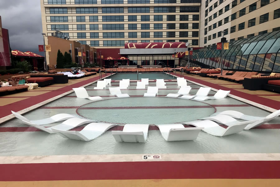 Golden Nugget Atlantic City New Jersey Commercial Pool Design by Omega Pool Structures, Inc