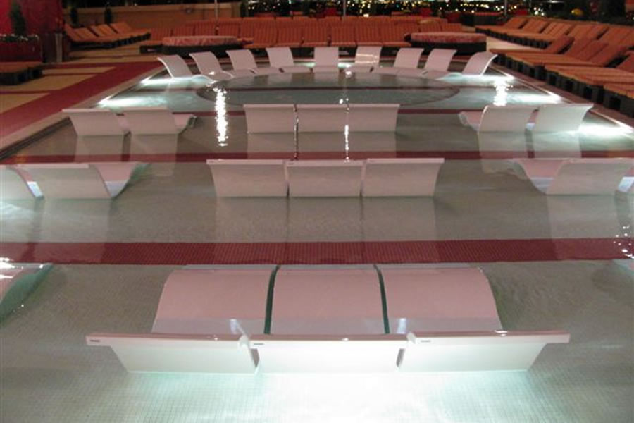 Golden Nugget Atlantic City New Jersey Commercial Pool Design by Omega Pool Structures, Inc