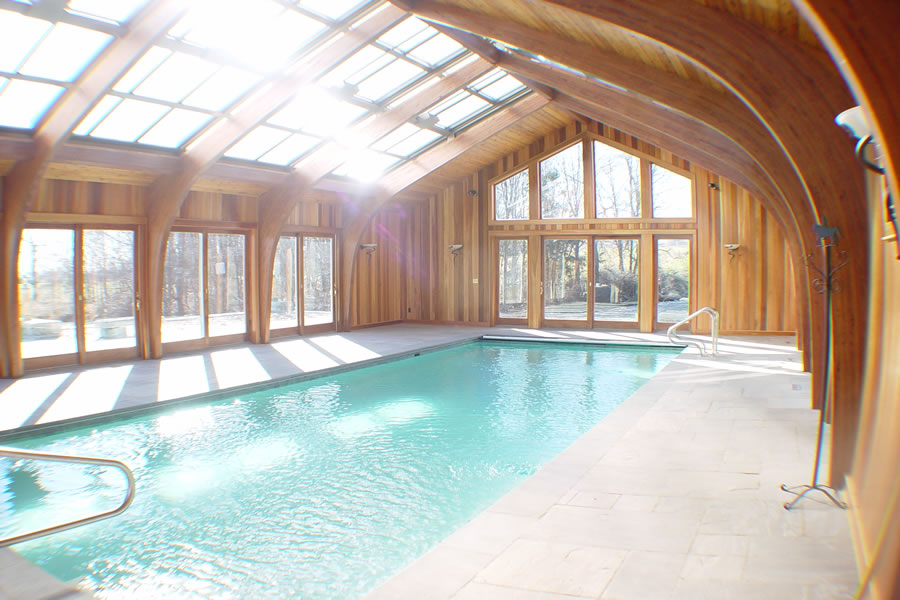 Indoor Pool Sparta, New Jersey Residential Pool Design by Omega Pool Structures, Inc