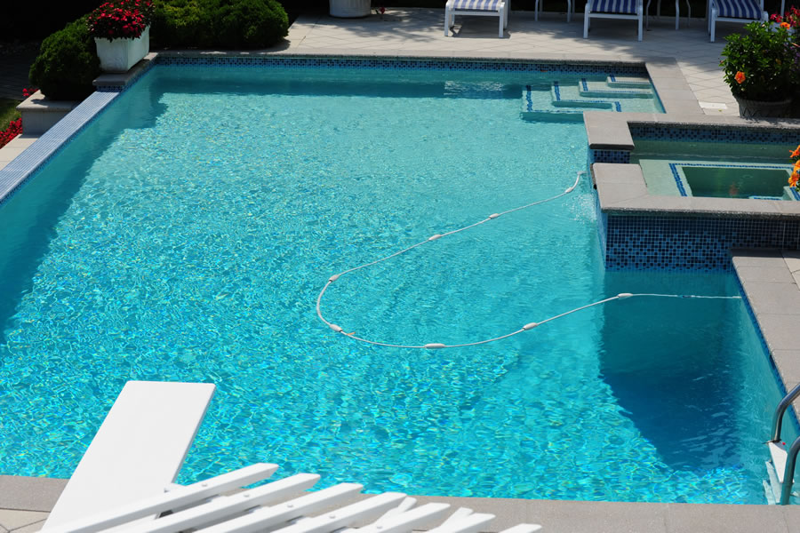 Bayfront Vanishing Edge Pool Toms River, New Jersey Residential Pool Design by Omega Pool Structures, Inc