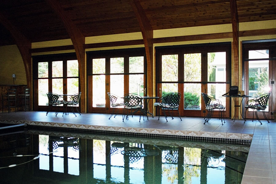 Indoor Lap Pool and Spa Princeton, New Jersey Residential Pool Design by Omega Pool Structures, Inc