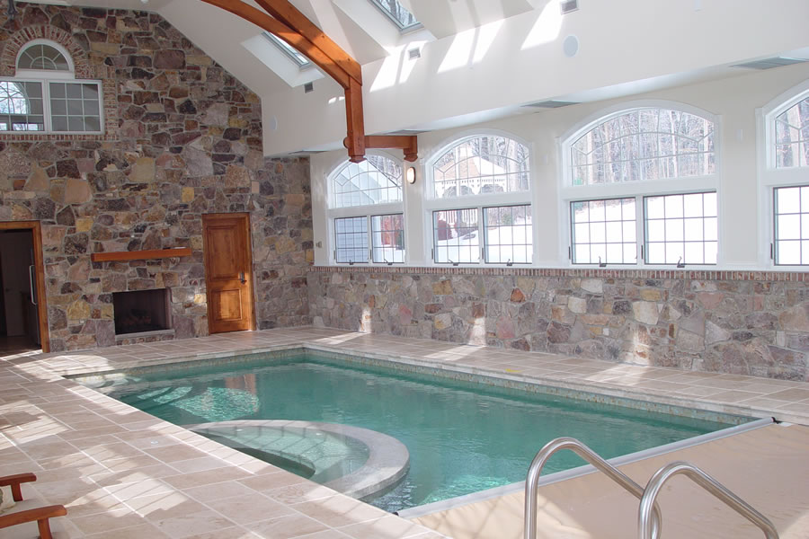 Indoor Pool Chester, New Jersey Residential Pool Design by Omega Pool Structures, Inc