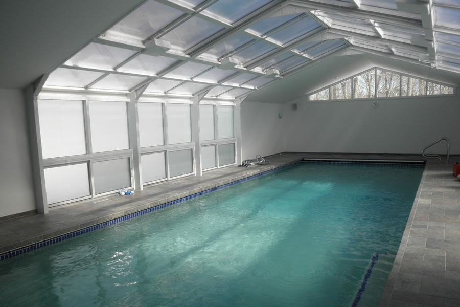 Indoor Pool Lakewood, New Jersey Residential Pool Design by Omega Pool Structures, Inc