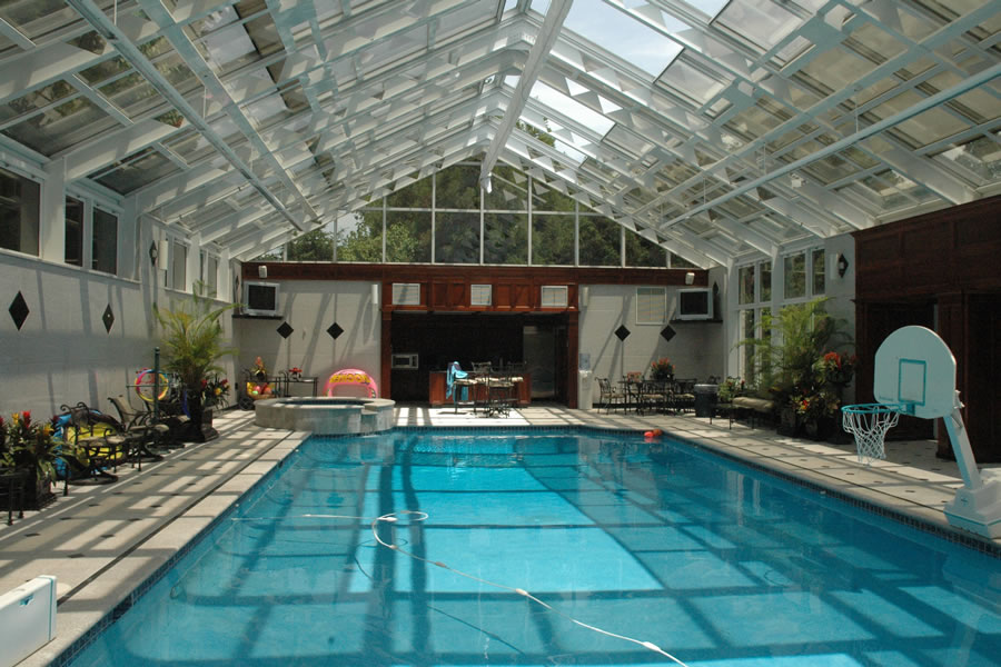 Indoor Pool Potomac, Maryland Residential Pool Design by Omega Pool Structures, Inc
