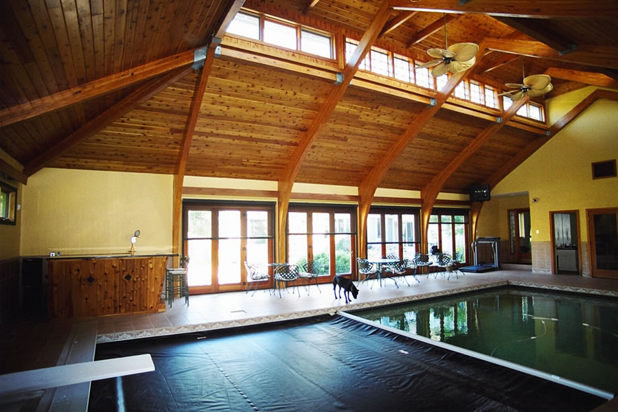 Indoor Pool Princeton, New Jersey Residential Pool Design by Omega Pool Structures, Inc