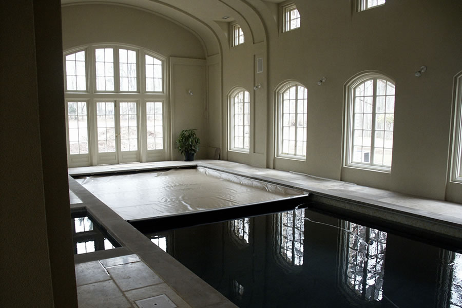 Indoor Rustic Pool New Vernon New Jersey Residential Pool Design by Omega Pool Structures, Inc